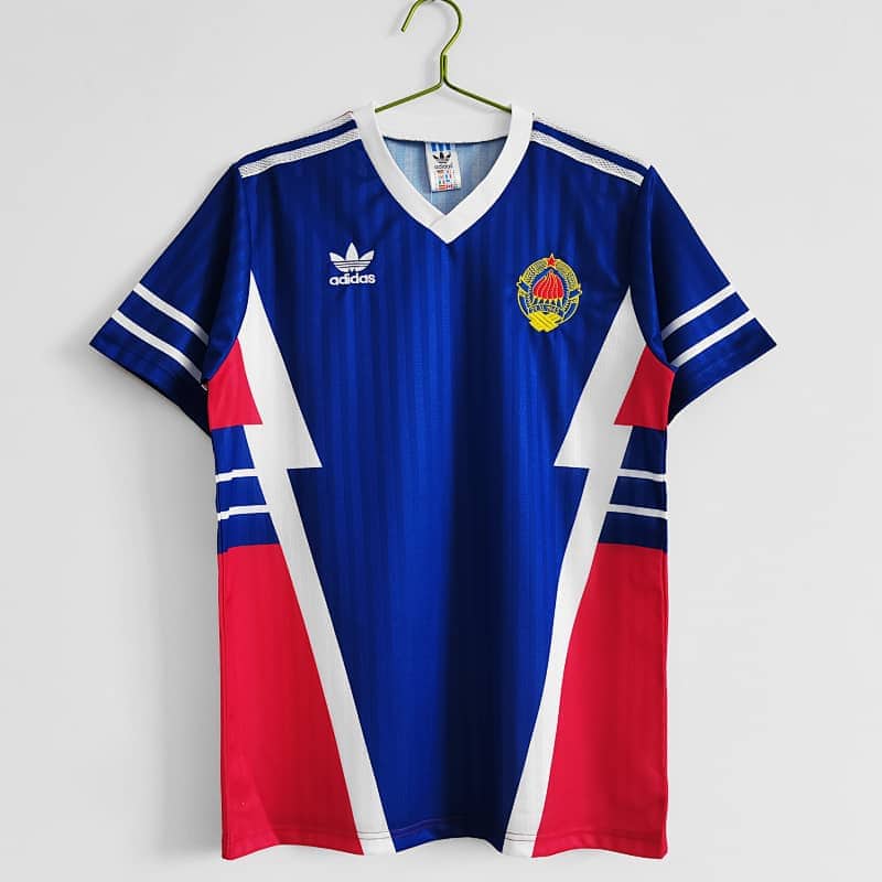 Retro national team football jersey from a classic era